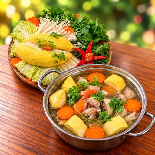 Combo Lẩu Gà Sầu (Vừa)